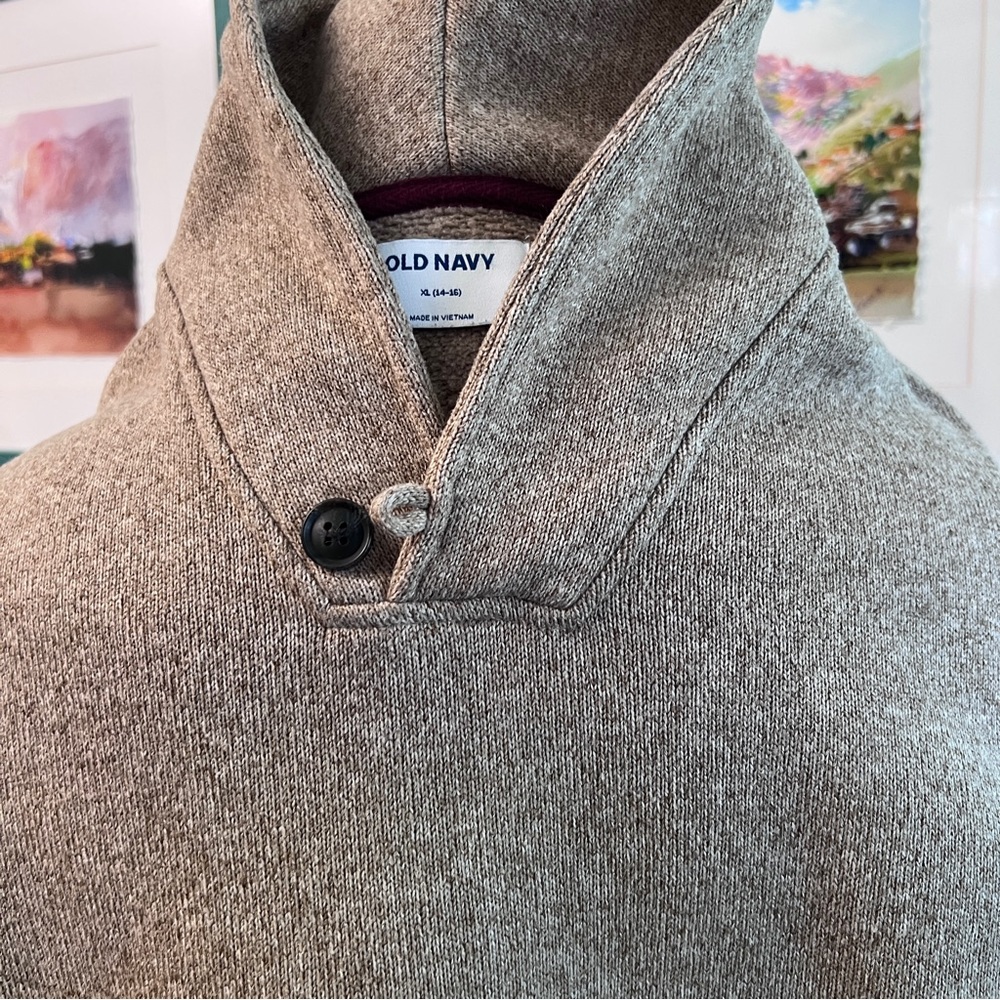 Old Navy Boys XL 14-16 Beige Sweater